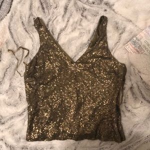 Ralph Lauren sequin tank